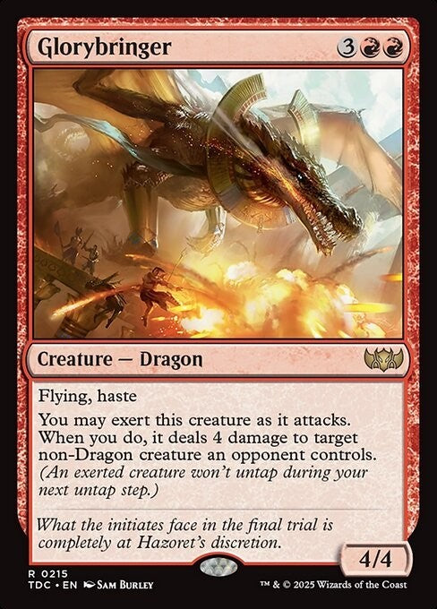 Glorybringer ~ Commander: Tarkir: Dragonstorm [ NM ] [ Magic MTG ]