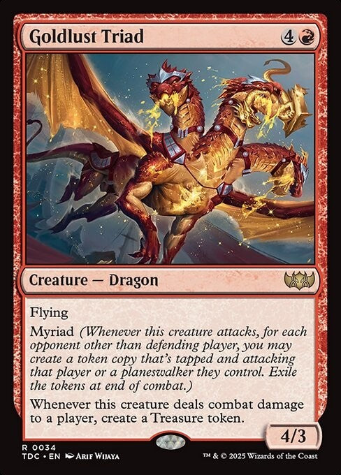 Goldlust Triad ~ Commander: Tarkir: Dragonstorm [ NM ] [ Magic MTG ]