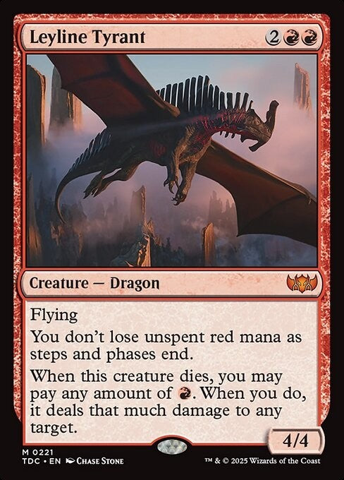 Leyline Tyrant ~ Commander: Tarkir: Dragonstorm [ NM ] [ Magic MTG ]
