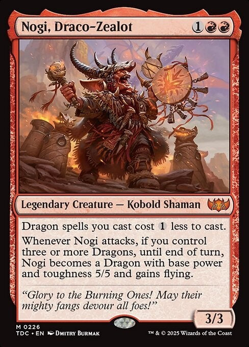 Nogi, Draco-Zealot ~ Commander: Tarkir: Dragonstorm [ NM ] [ Magic MTG ]