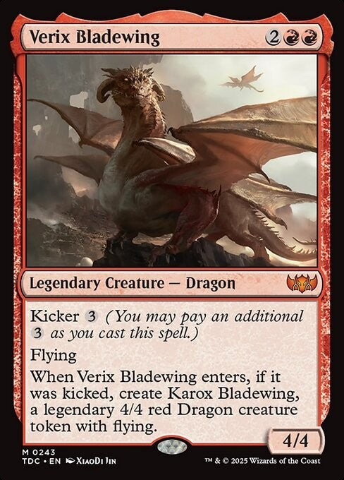 Verix Bladewing ~ Commander: Tarkir: Dragonstorm [ NM ] [ Magic MTG ]