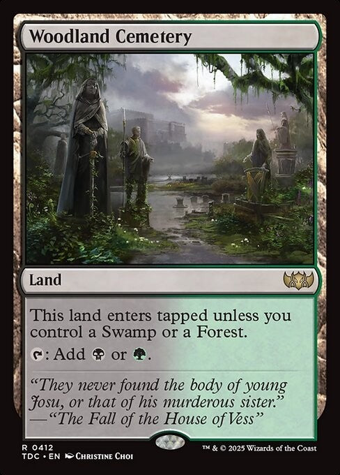 Woodland Cemetery ~ Commander: Tarkir: Dragonstorm [ NM ] [ Magic MTG ]