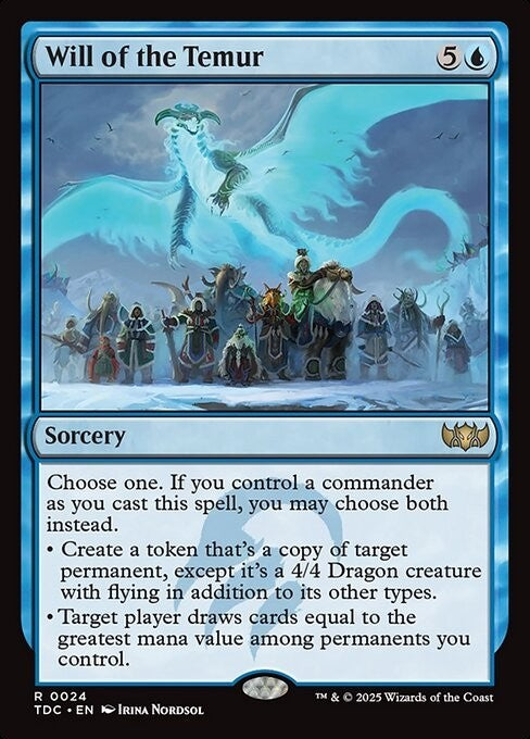 Will of the Temur ~ Commander: Tarkir: Dragonstorm [ NM ] [ Magic MTG ]