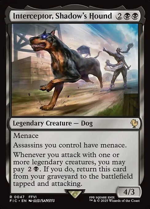 Interceptor, Shadow's Hound ~ Commander: Final Fantasy [ NM ] [ Magic MTG ]