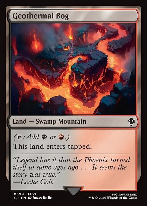 Geothermal Bog ~ Commander: Final Fantasy [ NM ] [ Magic MTG ]