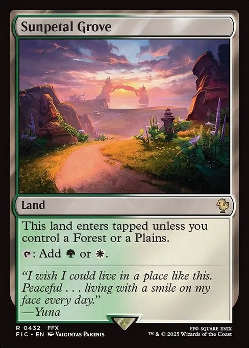 Sunpetal Grove ~ Commander: Final Fantasy [ NM ] [ Magic MTG ]