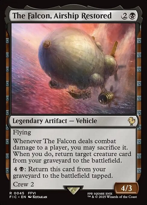 The Falcon, Airship Restored ~ Commander: Final Fantasy [ NM ] [ Magic MTG ]