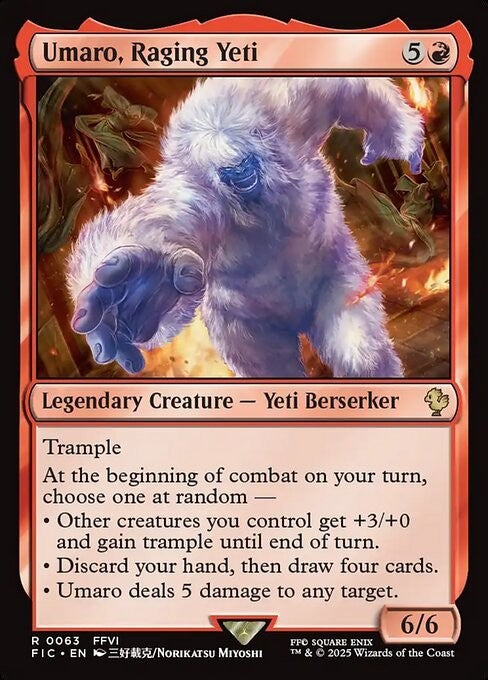 Umaro, Raging Yeti ~ Commander: Final Fantasy [ NM ] [ Magic MTG ]
