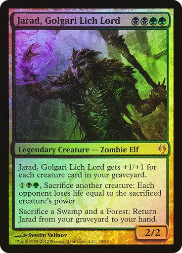 FOIL Jarad, Golgari Lich Lord ~ Duel Decks [ Excellent ] [ Magic MTG ]