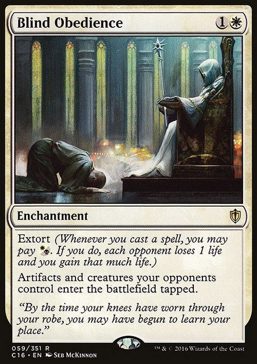 Blind Obedience ~ Commander 2016 [ Excellent ] [ Magic MTG ]
