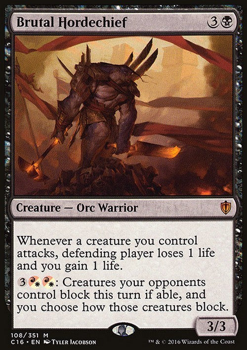 Brutal Hordechief ~ Commander 2016 [ Excellent ] [ Magic MTG ]