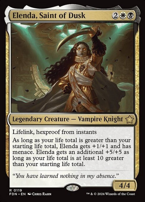 Elenda, Saint of Dusk ~ Foundations [ PLAYED ] [ Magic MTG ]