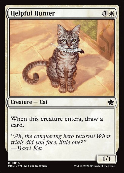 Helpful Hunter ~ Foundations [ NearMint ] [ Magic MTG ]