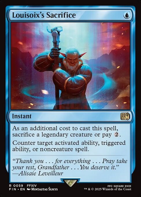 Louisoix's Sacrifice ~ Final Fantasy [ NM ] [ Magic MTG ]