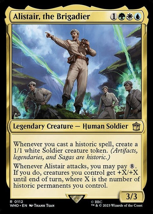 Alistair, the Brigadier ~ Commander: Doctor Who [ NearMint ] [ Magic MTG ]