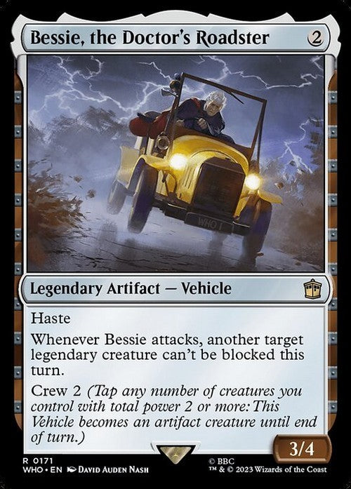 Bessie, the Doctor's Roadster ~ Commander: Doctor Who [ NearMint ] [ Magic MTG ]