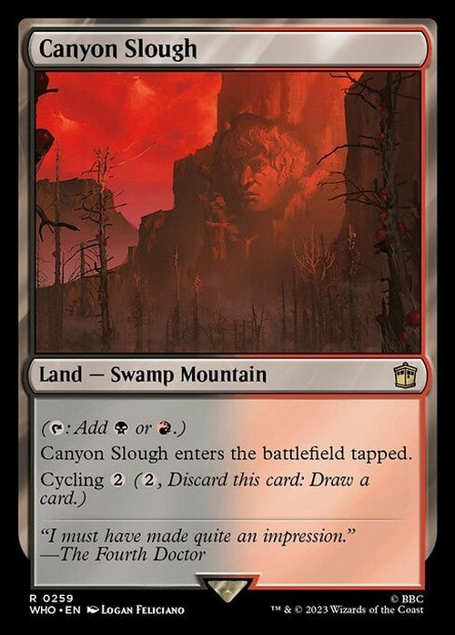 Canyon Slough ~ Commander: Doctor Who [ NearMint ] [ Magic MTG ]