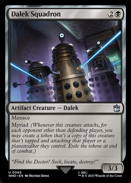 Dalek Squadron ~ Commander: Doctor Who [ NearMint ] [ Magic MTG ]