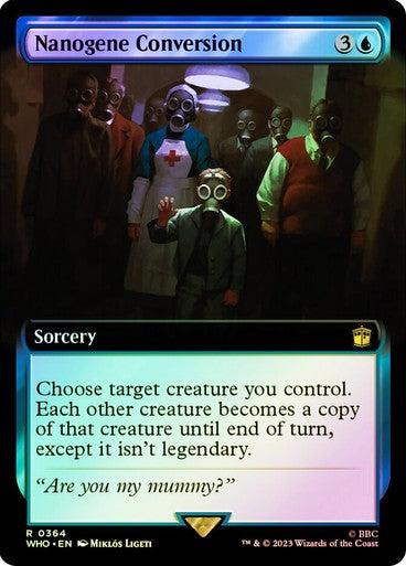 FOIL BORDERLESS Nanogene Conversion ~ Commander: Doctor Who [ NM ] [ Magic MTG ]