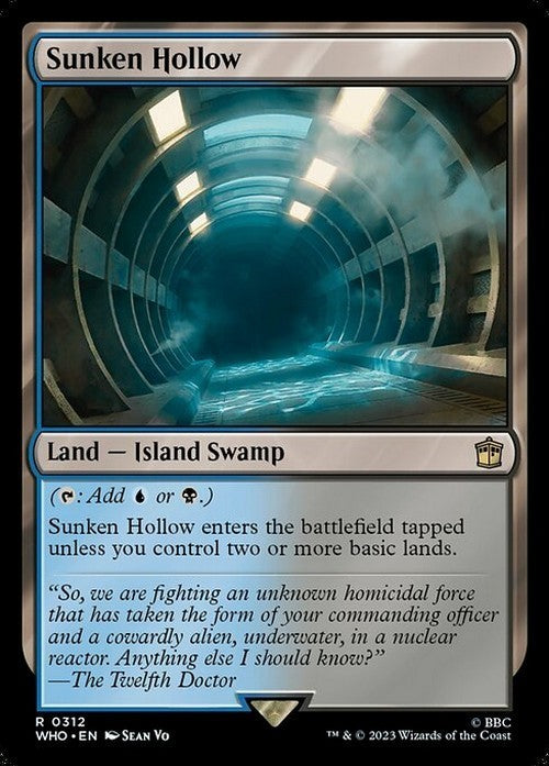 Sunken Hollow ~ Commander: Doctor Who [ NearMint ] [ Magic MTG ]