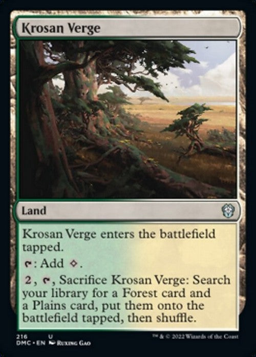 Krosan Verge ~ Commander: Dominaria United [ NM ] [ Magic MTG ]