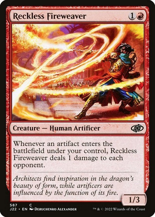 Reckless Fireweaver ~ Jumpstart 2022 [ NearMint ] [ Magic MTG ]