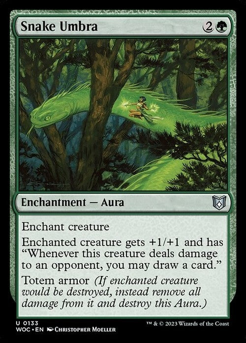 Snake Umbra ~ Commander: Wilds of Eldraine [ NM ] [ Magic MTG ]