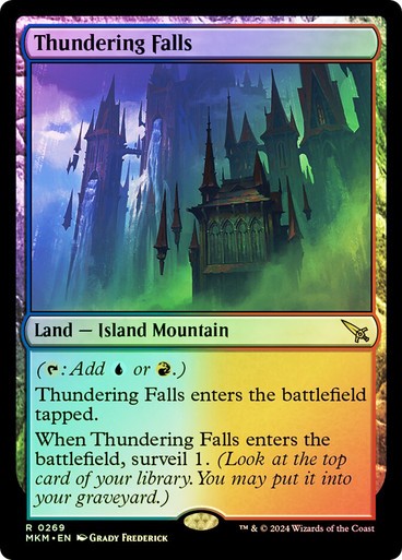FOIL Thundering Falls ~ Murders at Karlov Manor [ NM ] [ Magic MTG ]