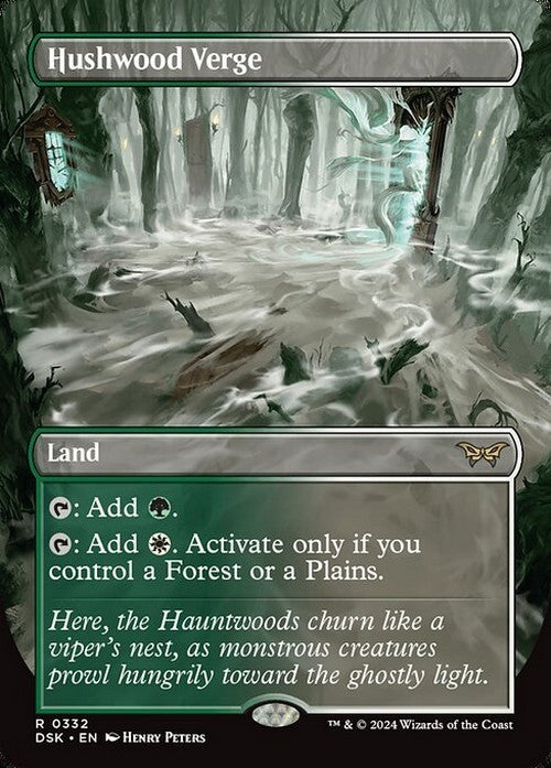 BORDERLESS Hushwood Verge ~ Duskmourn [ NearMint ] [ Magic MTG ]
