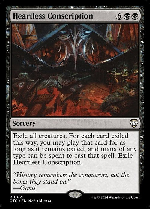 Heartless Conscription ~ Commander: Outlaws of Thunder Junction [ NM ] [ MTG ]