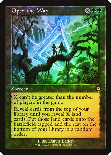 FOIL RETRO Open the Way ~ March of the Machine: The Aftermath [ NM ] [ MTG ]