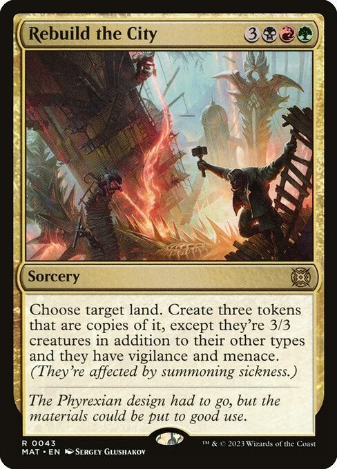 Rebuild the City ~ March of the Machine: The Aftermath [ NM ] [ MTG ]