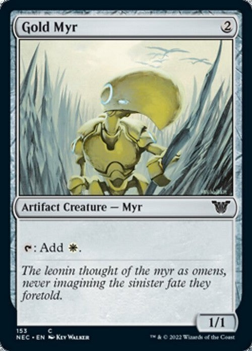 Gold Myr ~ Commander: Kamigawa: Neon Dynasty [ NearMint ] [ MTG ]