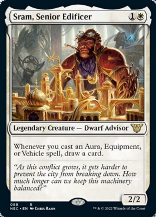 Sram, Senior Edificer ~ Commander: Kamigawa: Neon Dynasty [ NM ] [ Magic MTG ]
