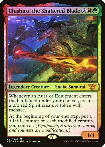 FOIL Chishiro, the Shattered Blade ~ Commander: Kamigawa: Neon Dynasty [ EX ]