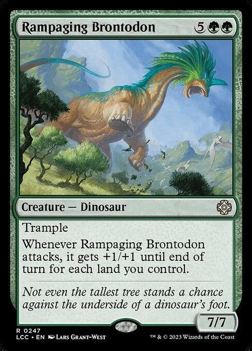 Rampaging Brontodon ~ Commander: The Lost Caverns of Ixalan [ NM ] [ Magic MTG ]