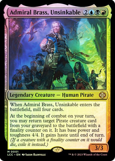 FOIL Admiral Brass, Unsinkable ~ Commander: The Lost Caverns of Ixalan [ NM ]
