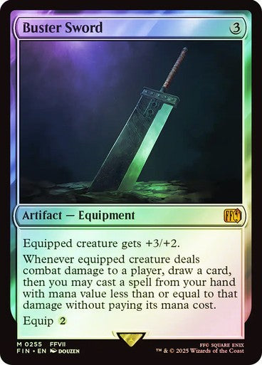 FOIL Buster Sword ~ Final Fantasy [ Excellent+ ] [ Magic MTG ]