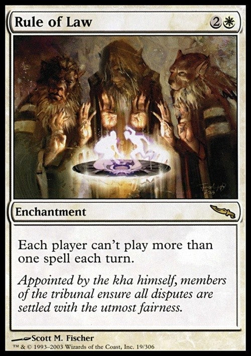Rule of Law ~ Mirrodin [ PLAYED ] [ Magic MTG ]