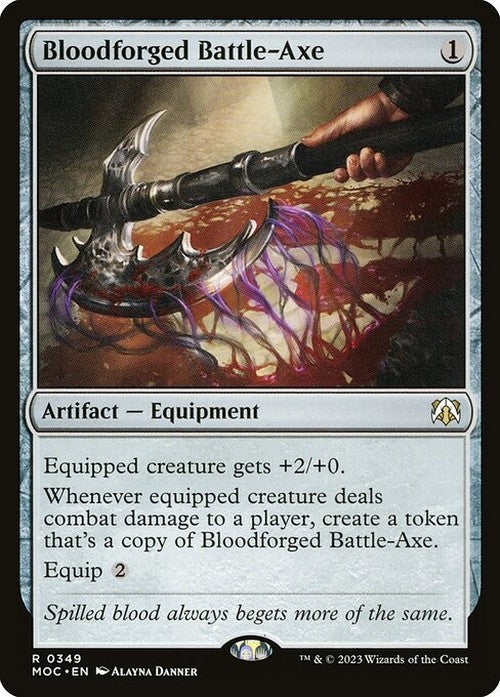 Bloodforged Battle-Axe ~ Commander: March of the Machine [ NM ] [ Magic MTG ]
