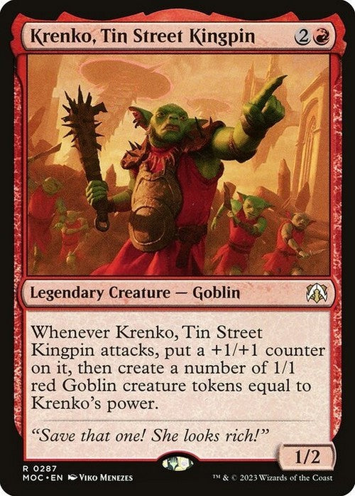 Krenko, Tin Street Kingpin ~ Commander: March of the Machine [ NM ] [ MTG ]