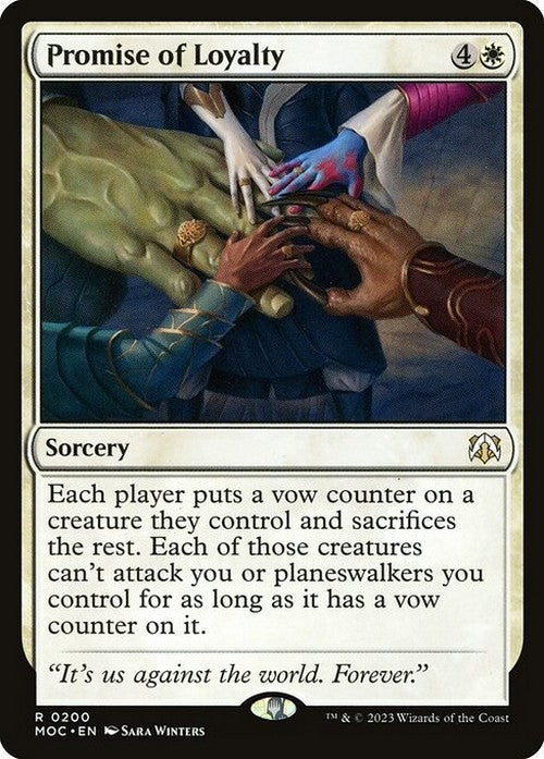 Promise of Loyalty ~ Commander: March of the Machine [ NM ] [ Magic MTG ]