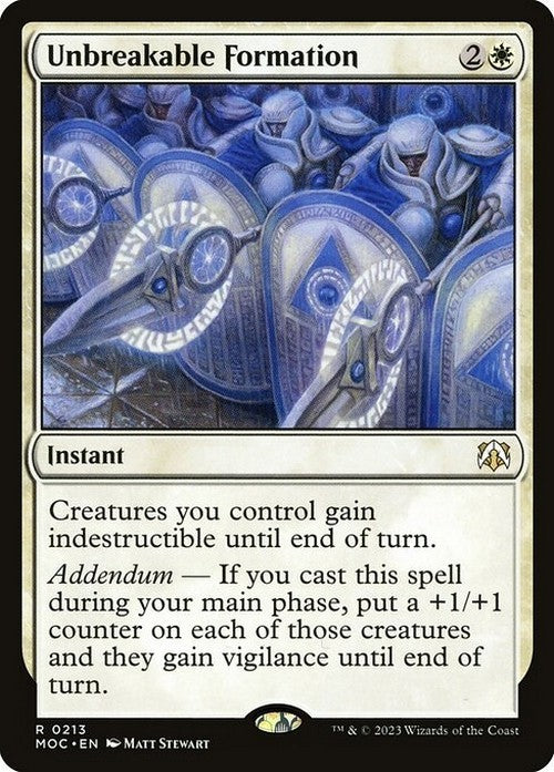 Unbreakable Formation ~ Commander: March of the Machine [ NM ] [ Magic MTG ]