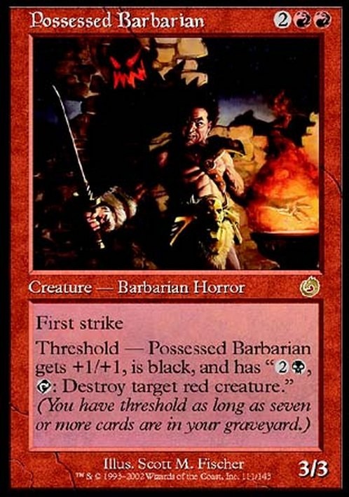 Possessed Barbarian ~ Torment [ Excellent ] [ Magic MTG ]