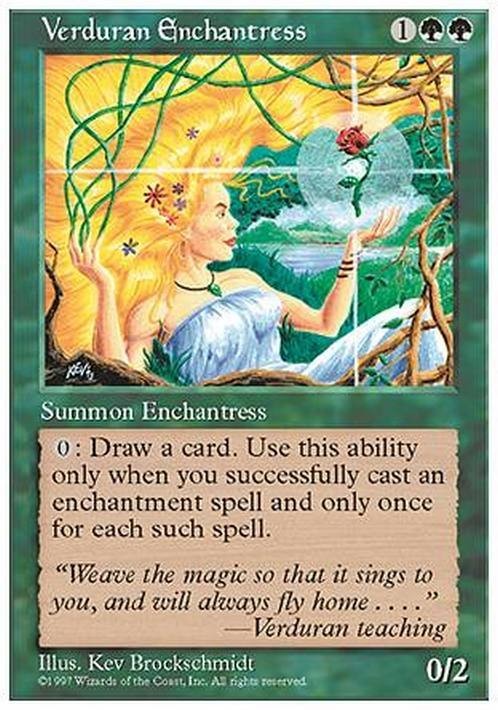 Verduran Enchantress ~ Fifth Edition [ Excellent ] [ Magic MTG ]