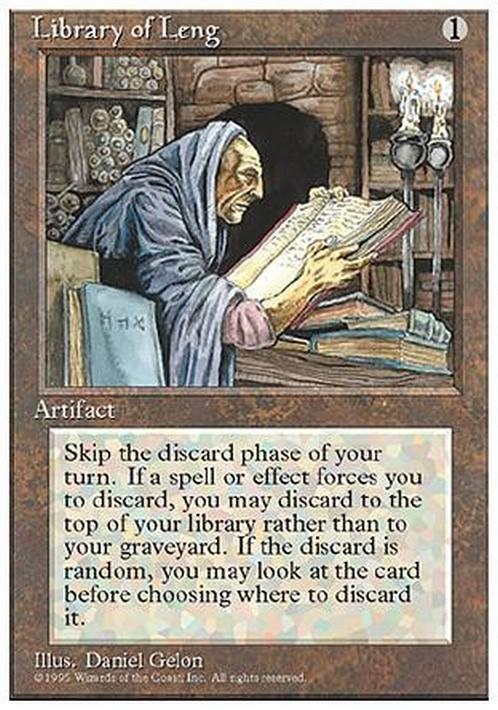 Library of Leng ~ Fourth Edition [ PLAYED ] [ Magic MTG ]