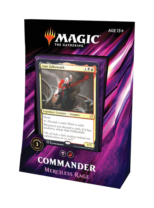 Merciless Rage Deck ~ Commander 2019 ~ Magic MTG Sealed