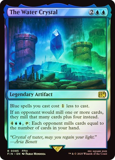 FOIL The Water Crystal ~ Final Fantasy [ NM ] [ Magic MTG ]