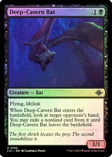 FOIL Deep-Cavern Bat ~ The Lost Caverns of Ixalan [ NearMint ] [ Magic MTG ]