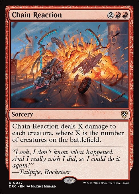 Chain Reaction ~ Commander: Aetherdrift [ NM ] [ Magic MTG ]